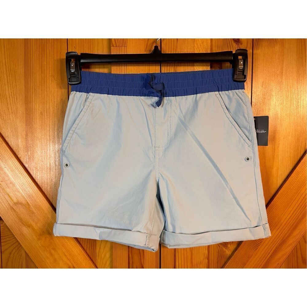 Eddie Bauer girls adventure shorts Nordic blue size large Nwt (4285)